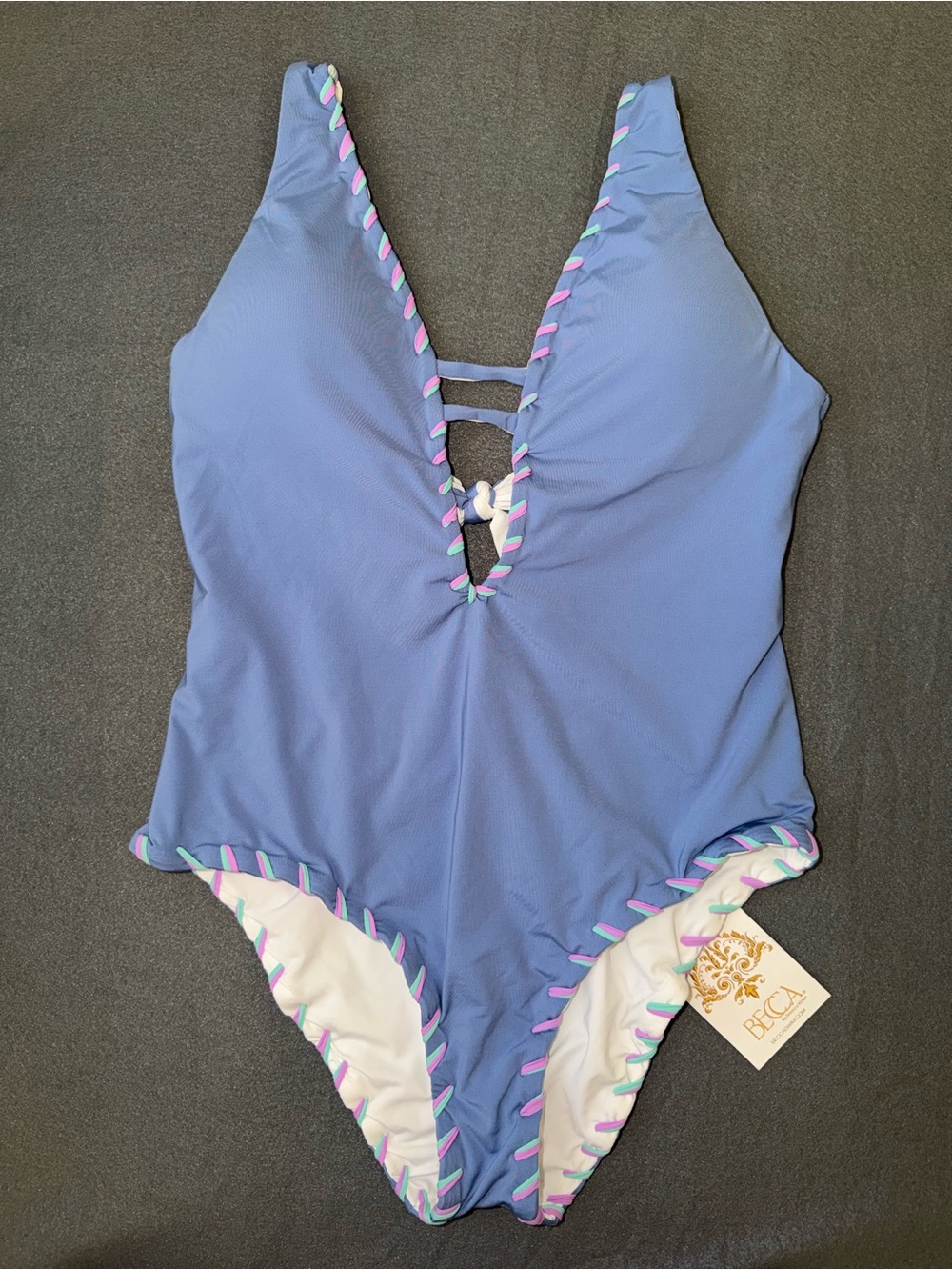 NWT Becca Reversible One Piece Swimsuit Small